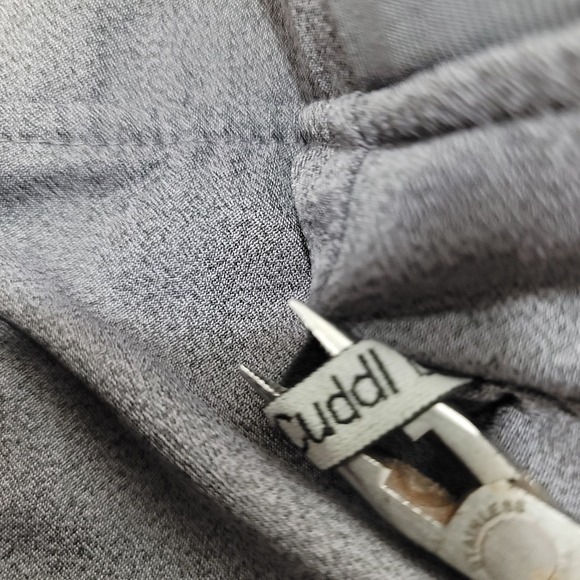 Cuddl Duds Womens Grey Heather Jogger Pants S Soft Hospital Wear Athleisure Cozy - Picture 7 of 10